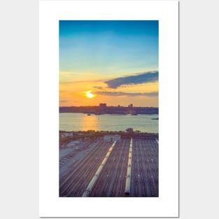 Sunset, Hudson Yards, Manhattan, New York City Posters and Art